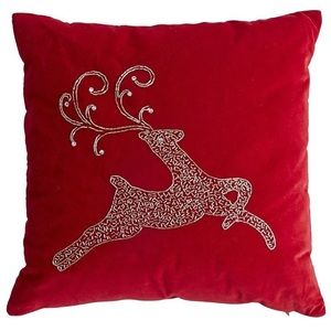 Pier 1 beaded reindeer throw pillows